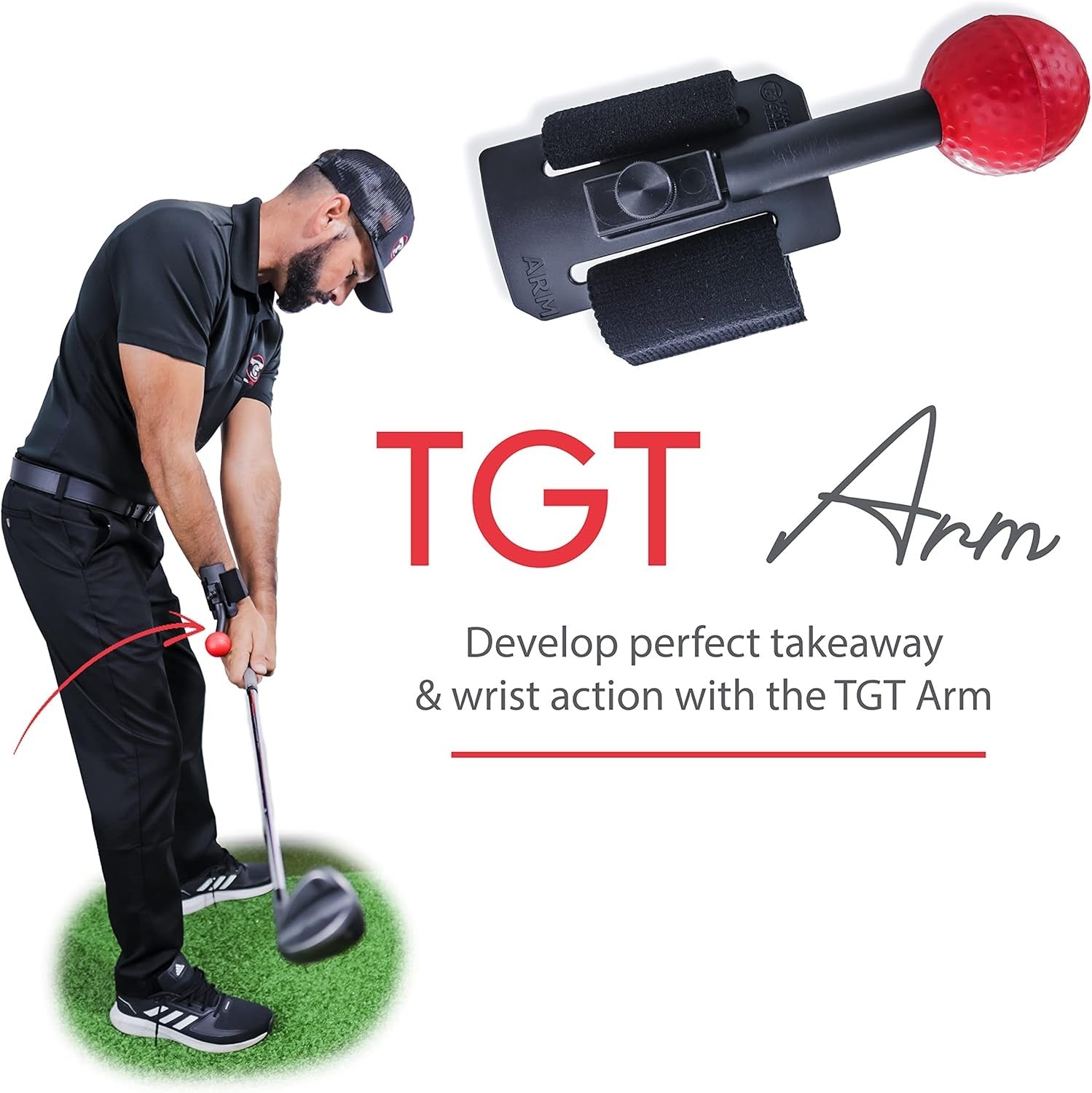 Golf Swing Trainer Arm Band Aid Improve Wrist Hinge & Lag