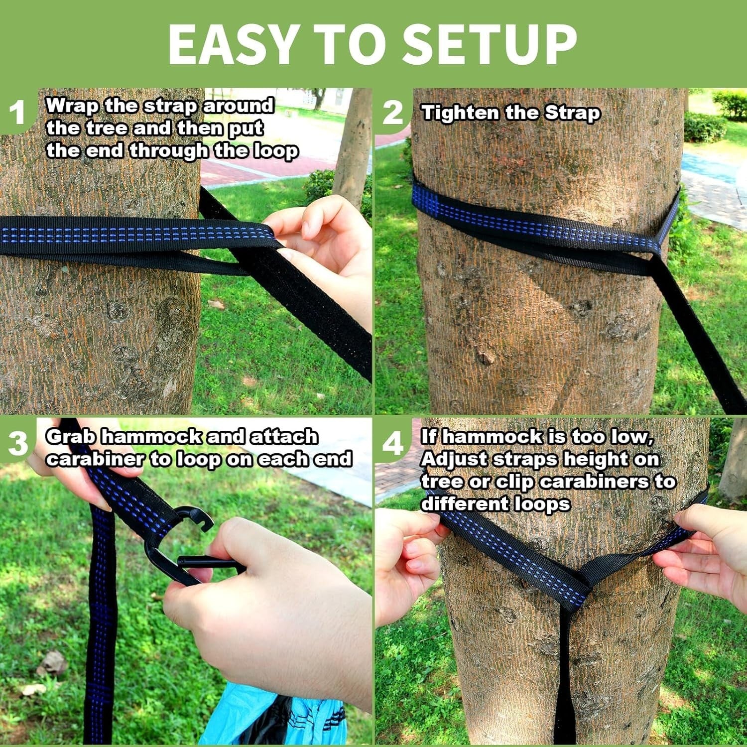 Portable Double Camping Hammock | 270x140cm | 300kg | Travel & Outdoor Relax