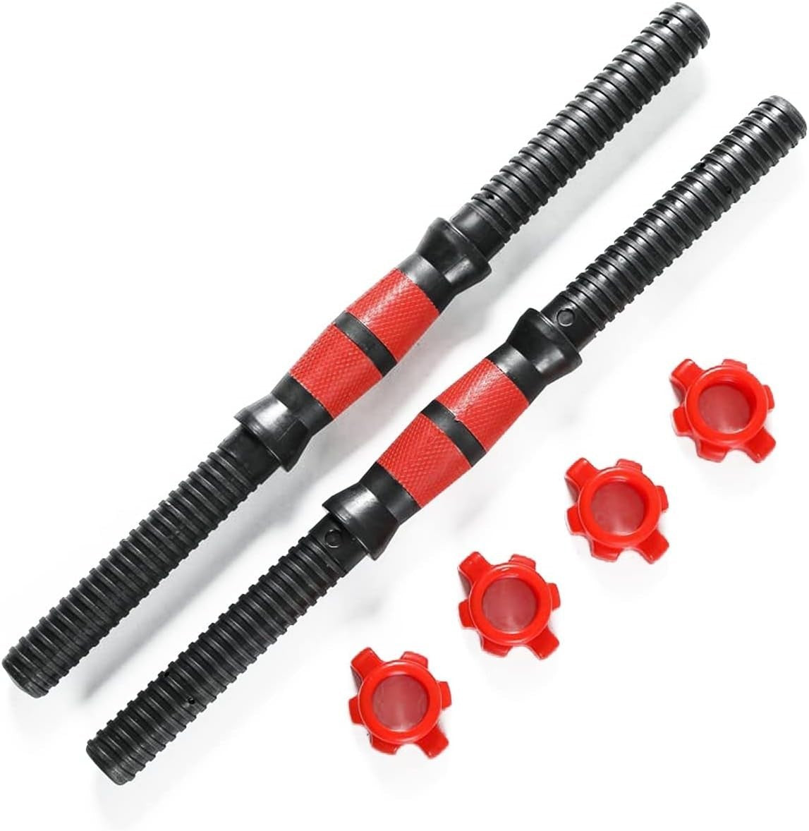 30kg Adjustable Dumbbell Barbell Set Extended Bar Home Gym Weights