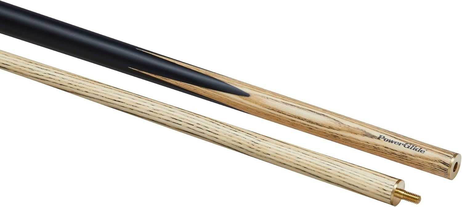 57in 2-Piece Snooker Cue Ash Shaft Brass Joint 10mm Tip