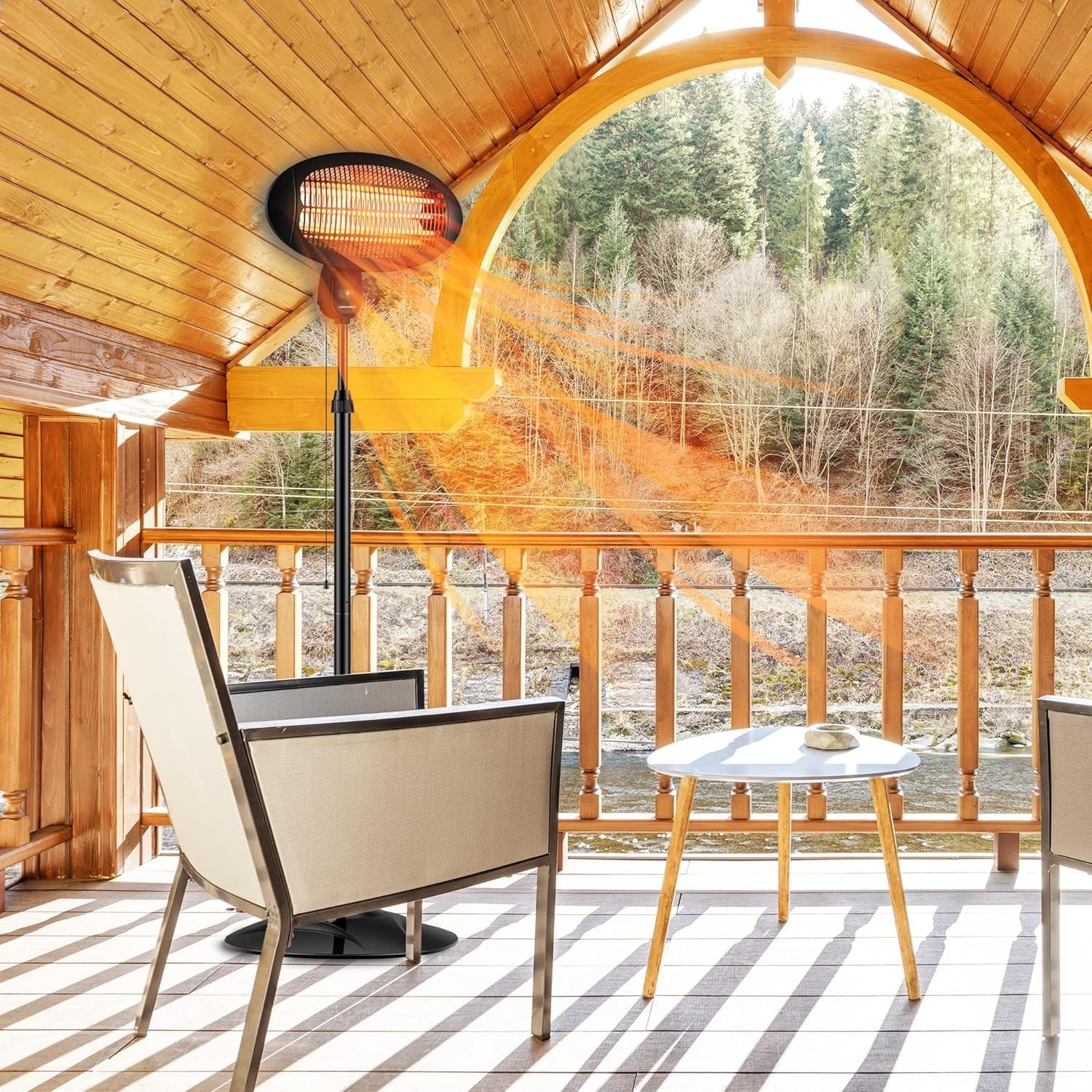 Outdoor Quartz Patio Heater 2000W Waterproof Radiant Heat | Fast Warmth