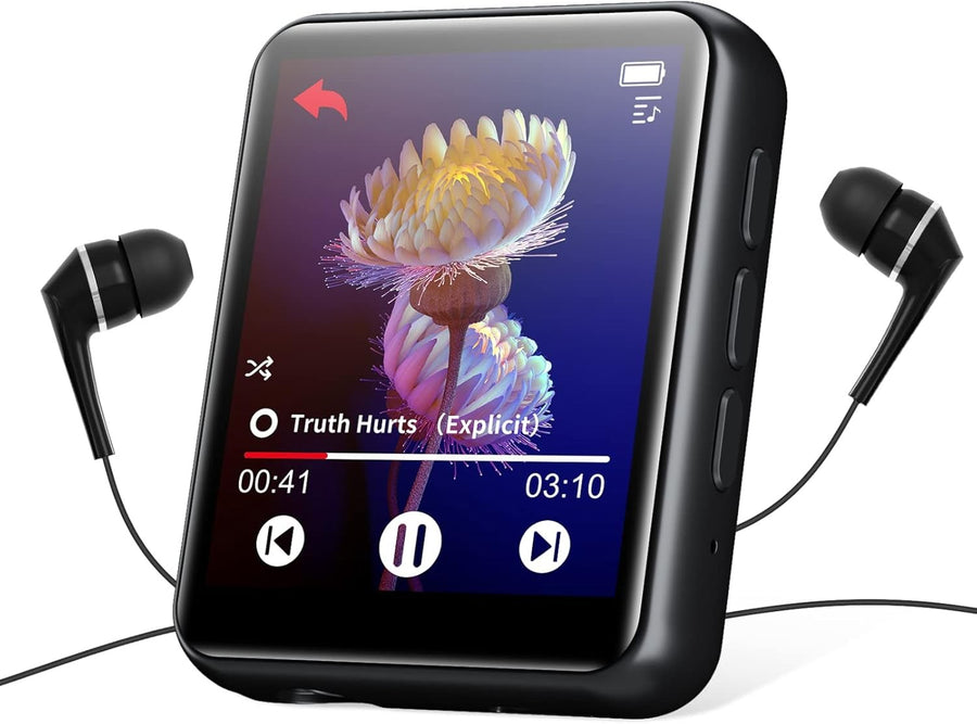 MP3 Player Bluetooth 5.0 Touch Screen 64GB HiFi FM Radio 128GB