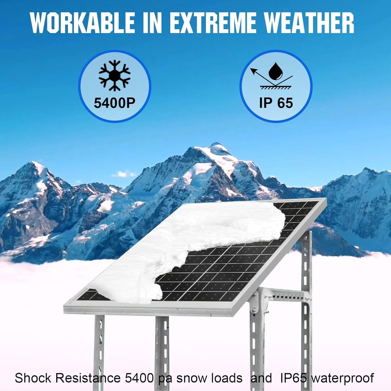 25W 12V Monocrystalline Solar Panel IP65 Waterproof Off Grid