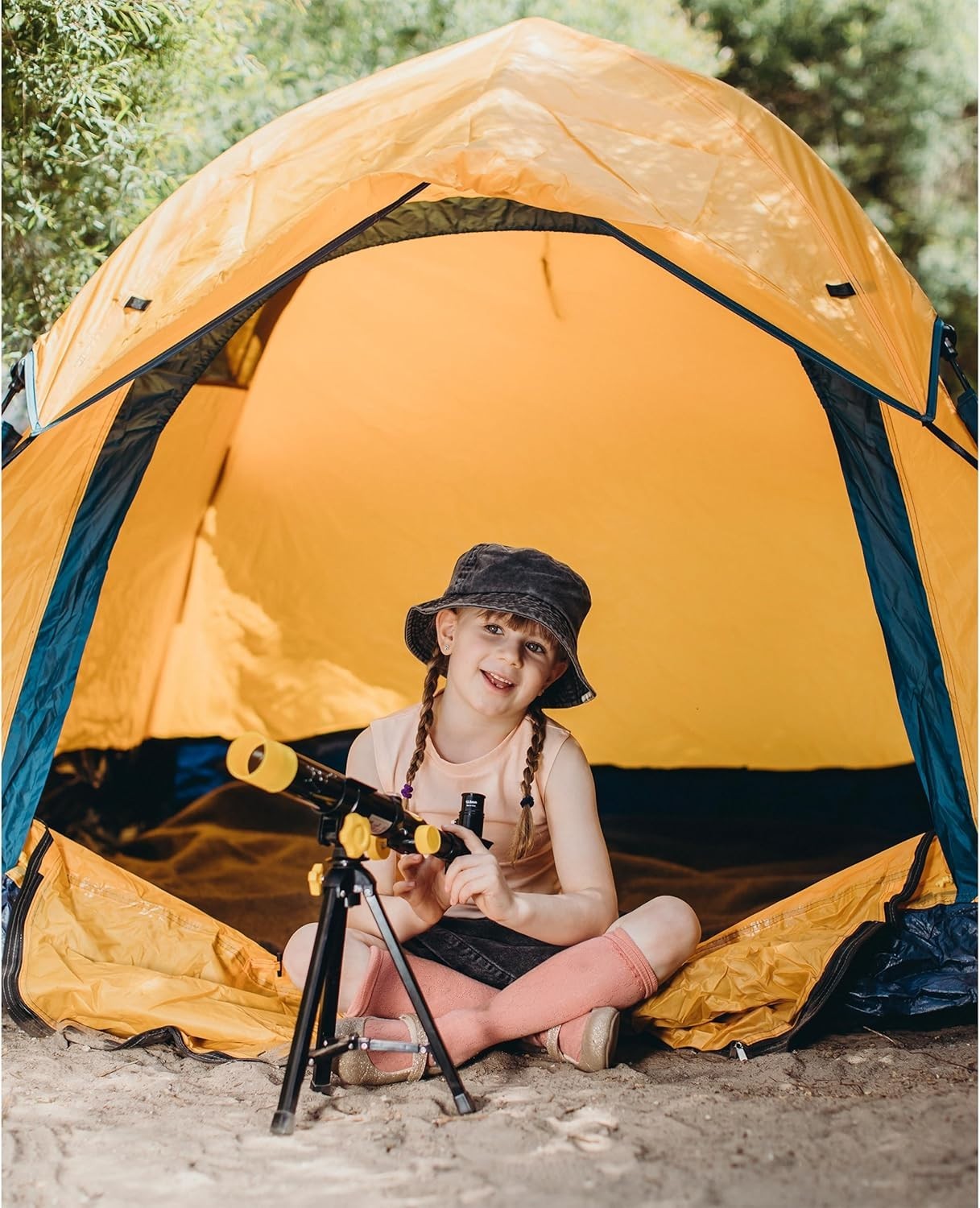 40/400 Kids Table Telescope AZ Mount w/ Tripod, Compass & Phone Adapter