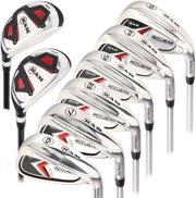 Mens Right Hand Golf Iron Set 6-7-8-9-PW + 24° 27° Hybrids Stiff Flex