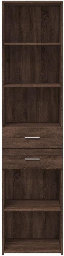 Modern Brown Oak Storage Cabinet 45x42.5x185cm – Durable & Moisture Resistant