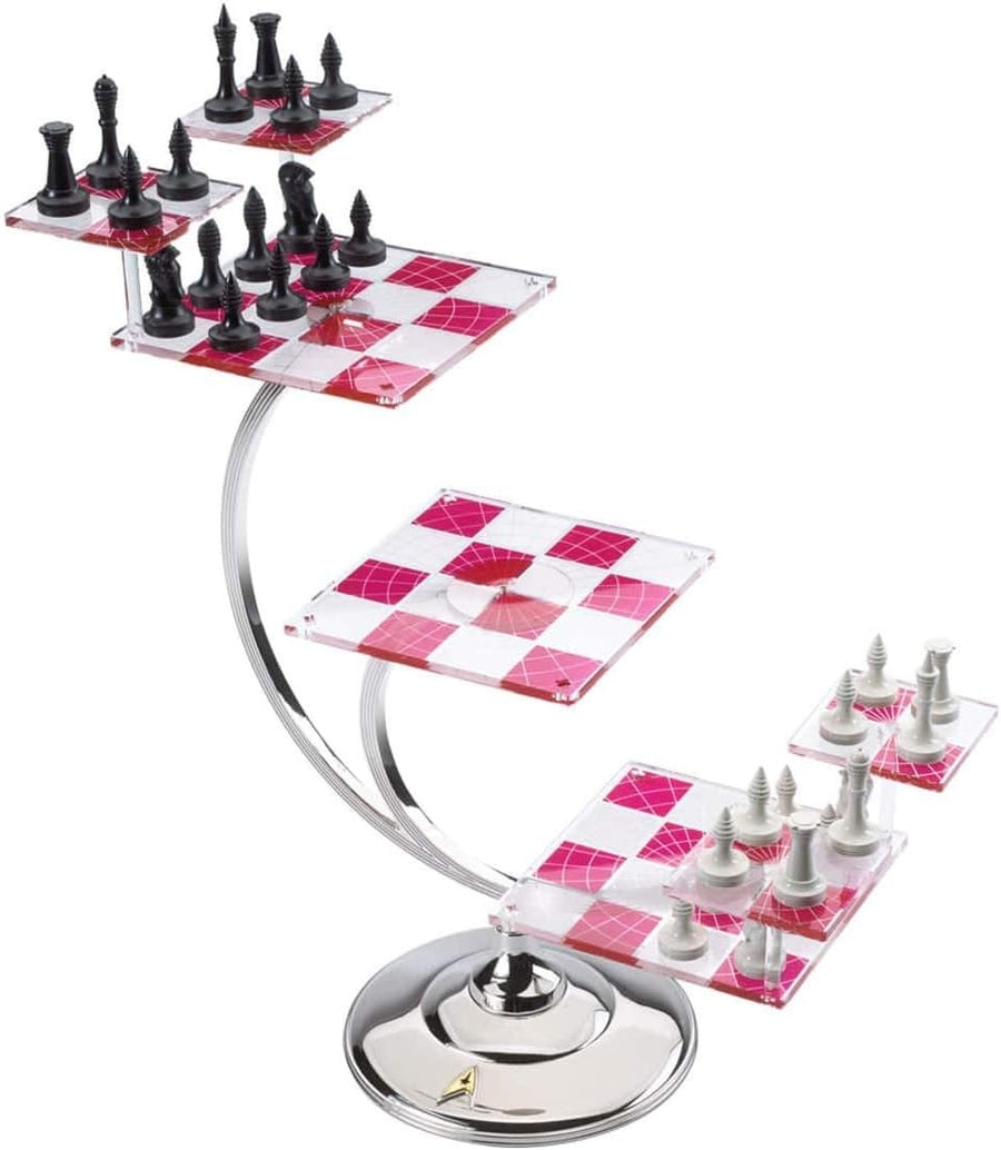 Star Trek Tri-Dimensional Chess Set – 3D Display Board & 32 Pieces Gift