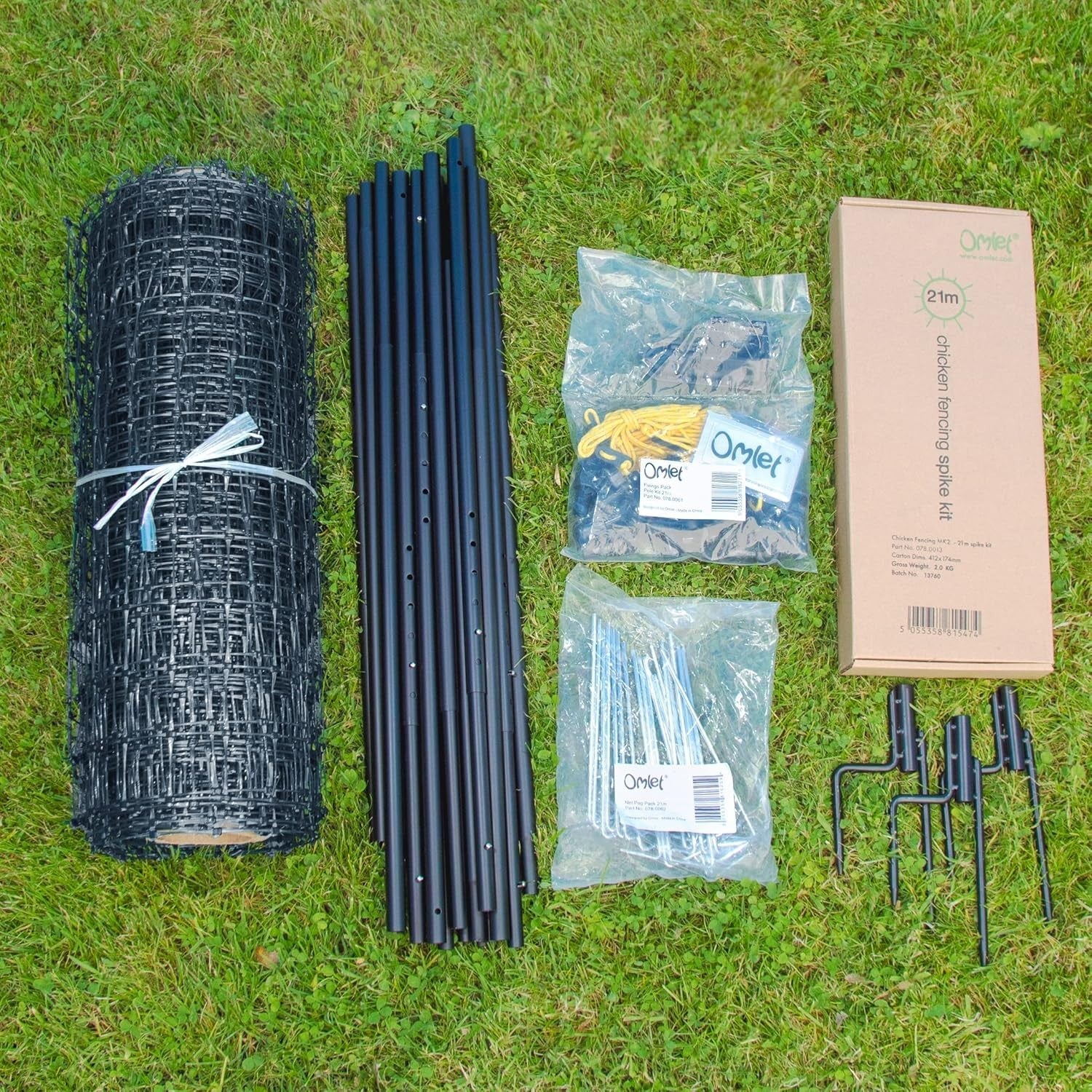 21m Extra High Chicken Fencing Poultry Netting w Door
