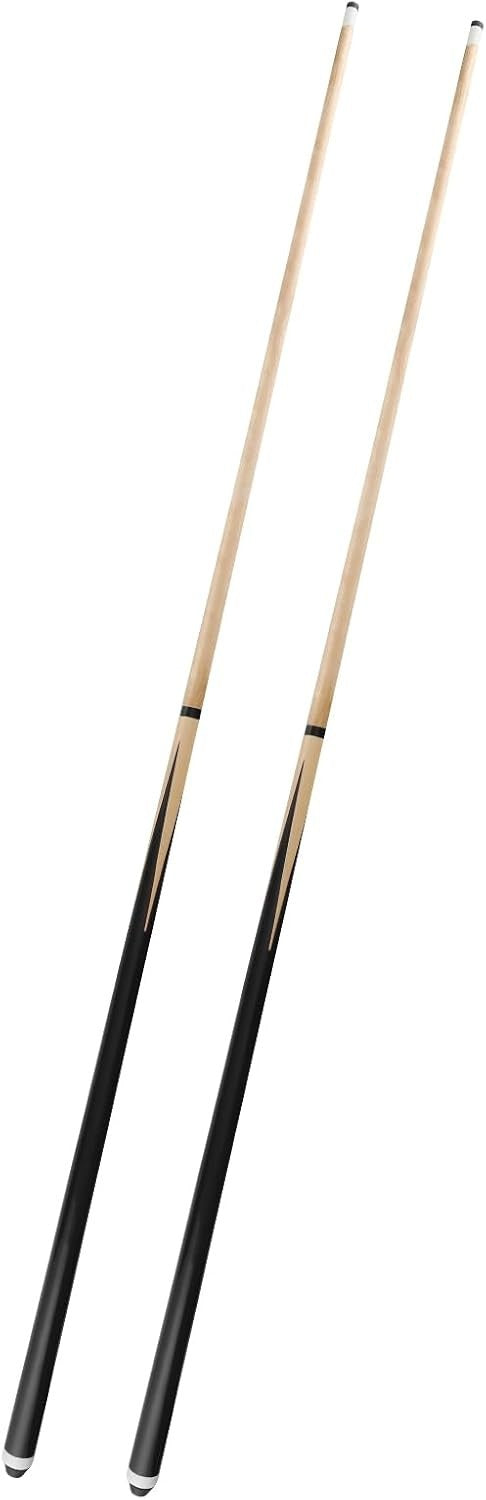 48in Pool Cue Set 2 Sticks 13mm Tip Canadian Wood 2pc 17–21oz