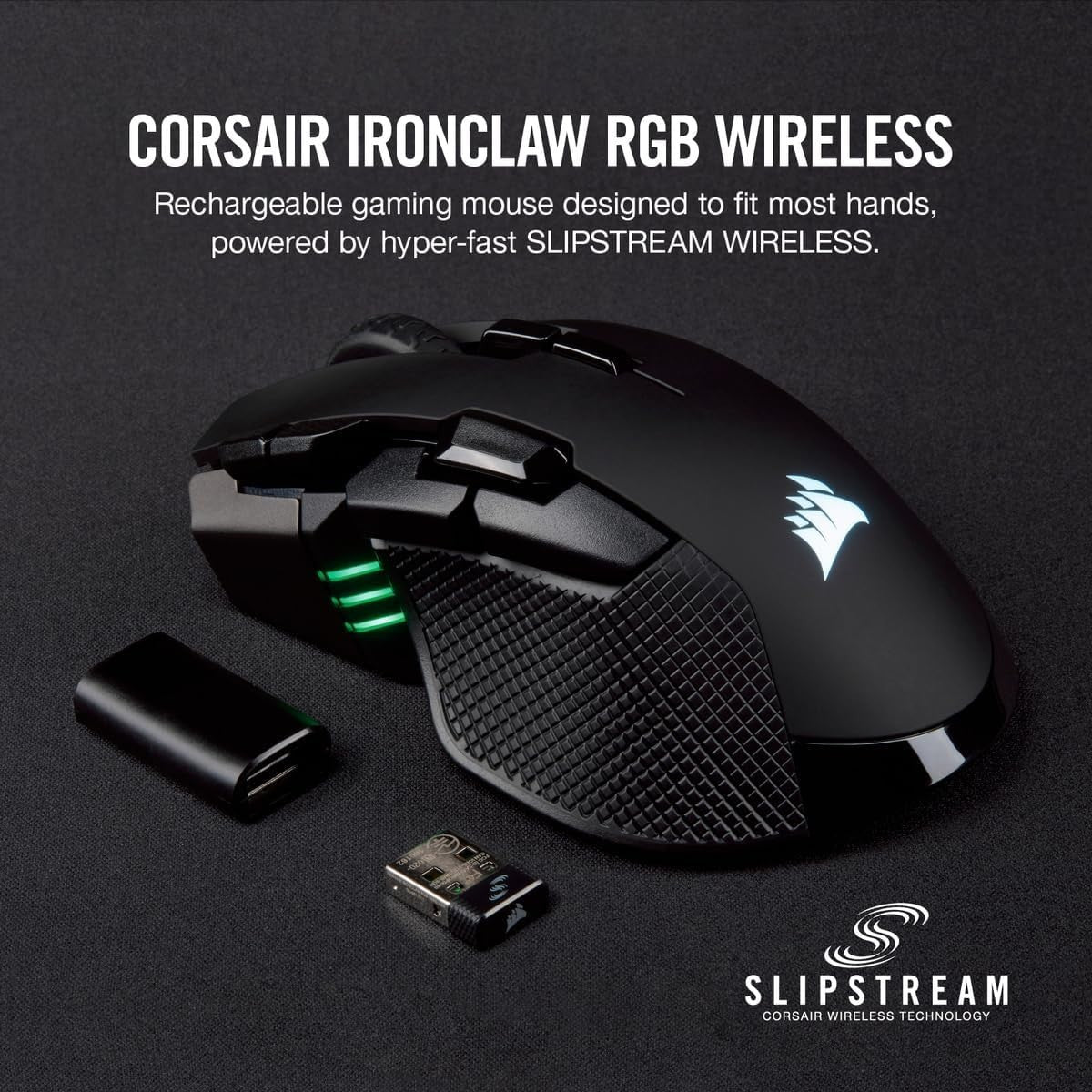 Wireless Gaming Mouse 18000 DPI RGB 10 Buttons Sub-1ms FPS MOBA