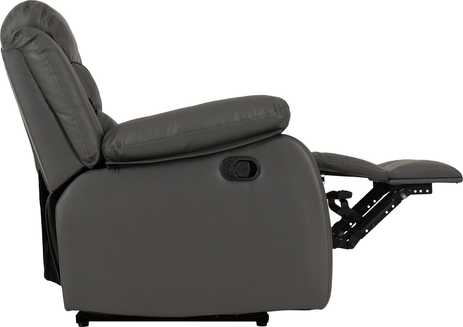 3+2 Seater Recliner Sofa Set Faux Leather Grey Lounge Suite Home Cinema