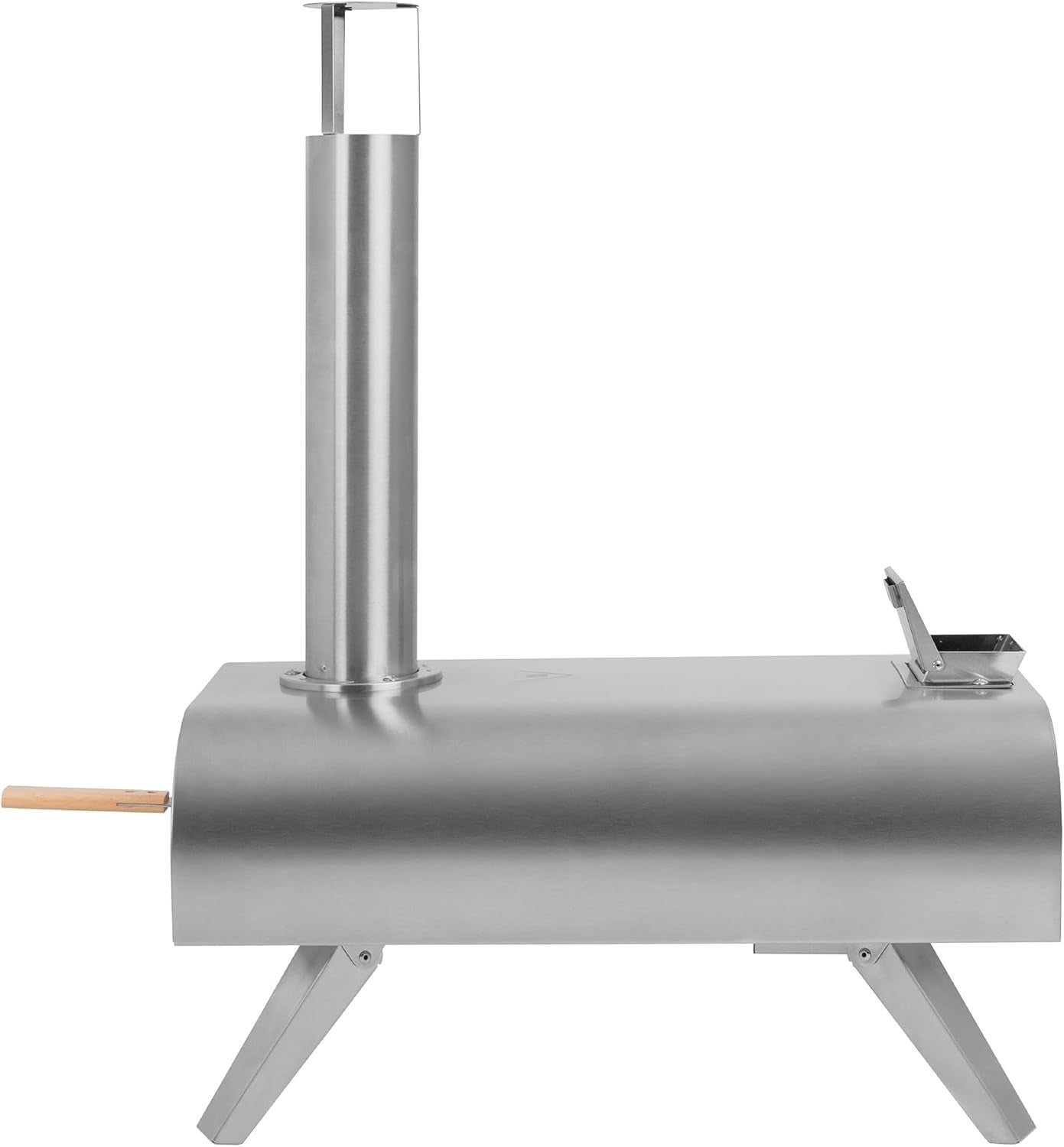 12" Outdoor Wood Fired Pizza Oven Stainless Steel Portable BBQ Smoker Grill