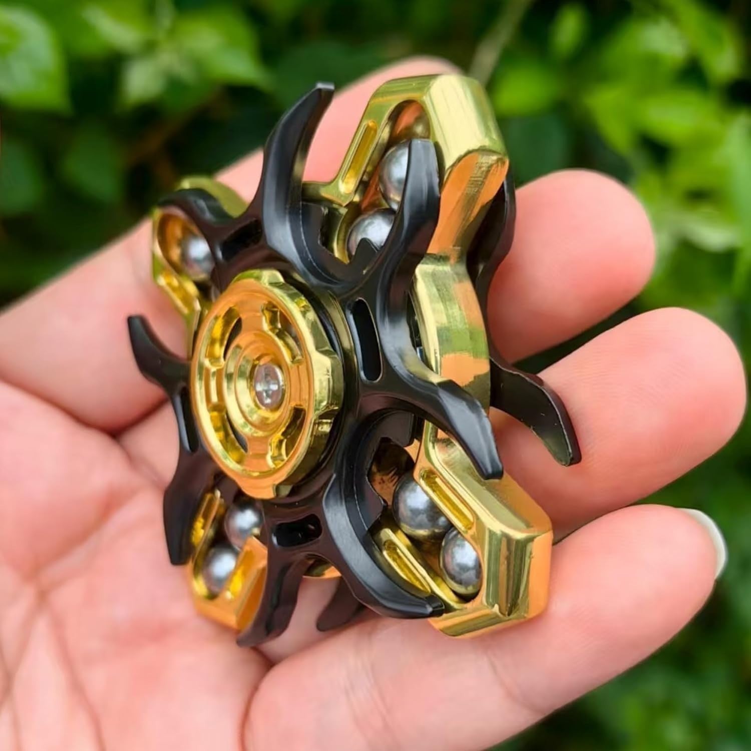 Metal Tuning Fork Fidget Spinner Gyroscope Stress Relief EDC Toy