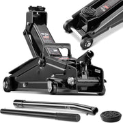 3 Ton Hydraulic Trolley Jack 135–400mm Heavy Duty Car Lift Rubber Pad Black