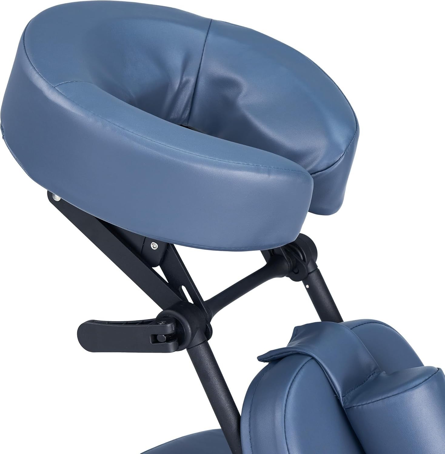 Portable Massage Chair Lightweight Adjustable Aluminum Folding Tattoo Spa Blue
