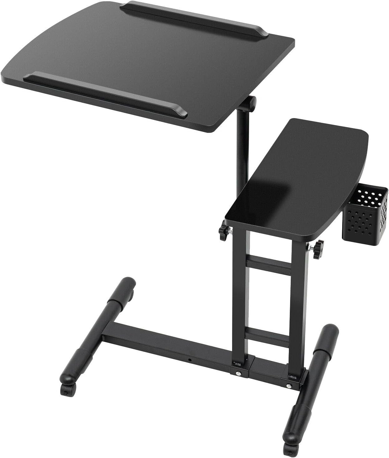 Adjustable Tattoo Workstation Portable Table with Dual Trays & Arm Rest