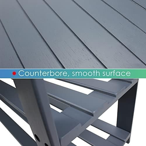 3-Tier Grey Bamboo Shoe Rack Bench with Storage Shelf & Modern Design