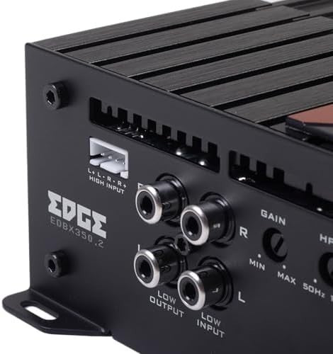 2-Channel Car Amplifier 1400W Class AB Stereo LPF HPF High-Level Input