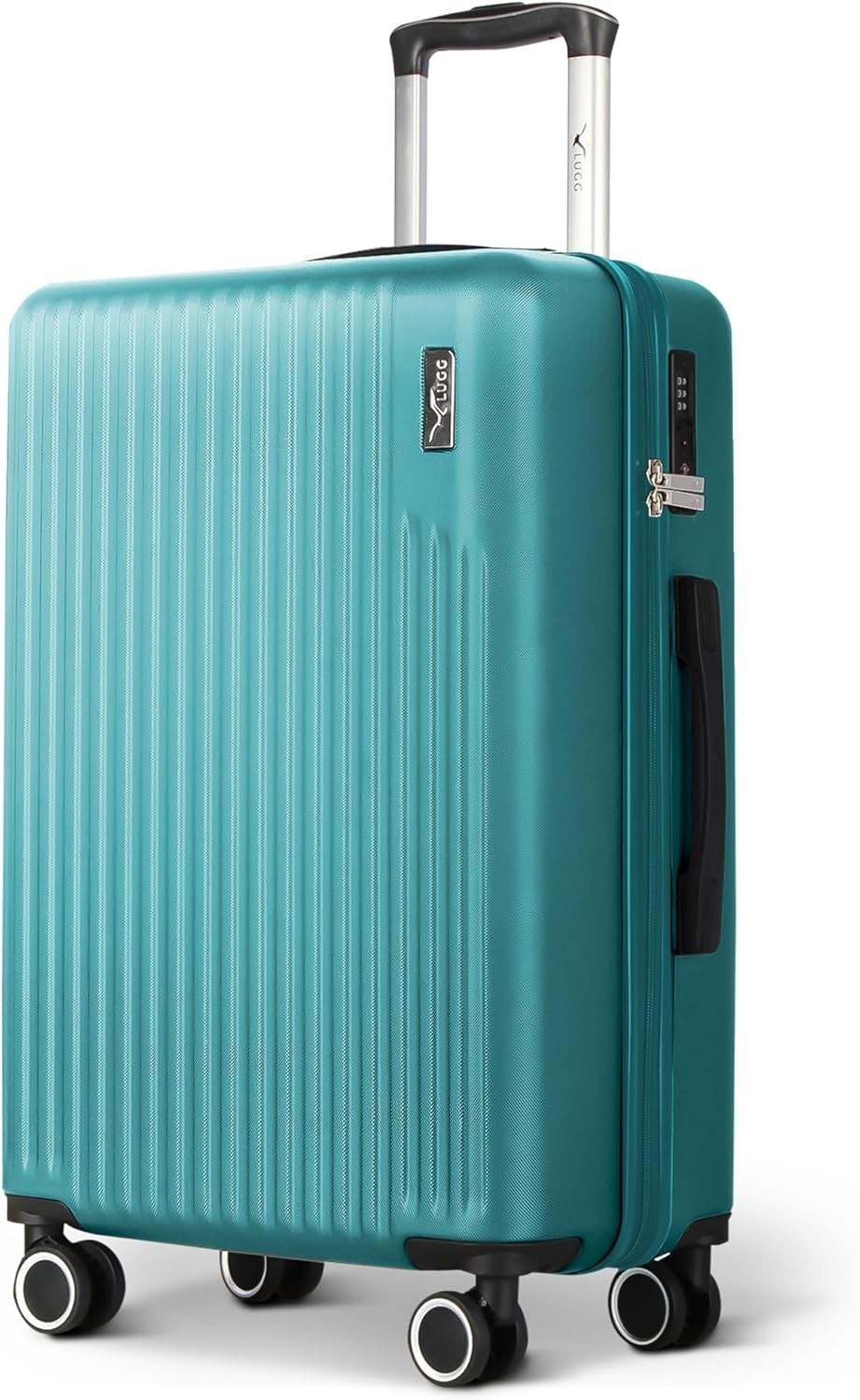 24in Medium Check In Suitcase ABS Hard Shell TSA Lock 360 Spinner Wheels