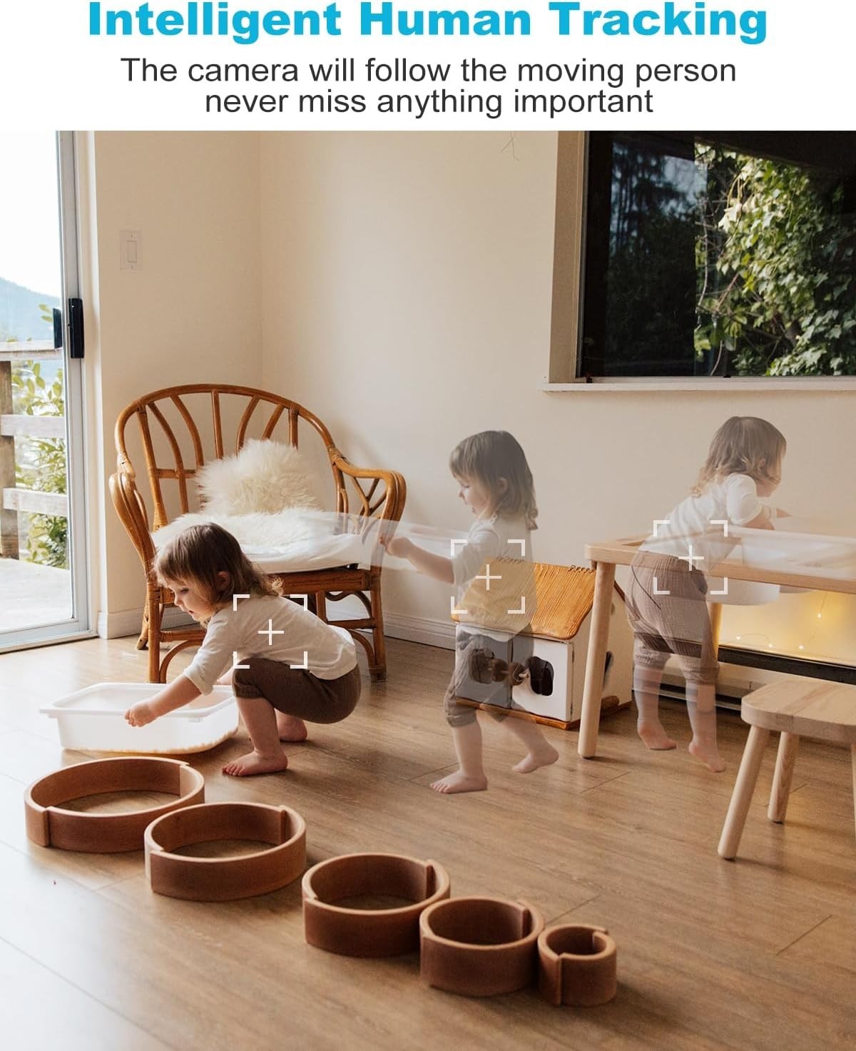 360° Dual Lens Indoor Security Camera WiFi Baby Pet Monitor CCTV