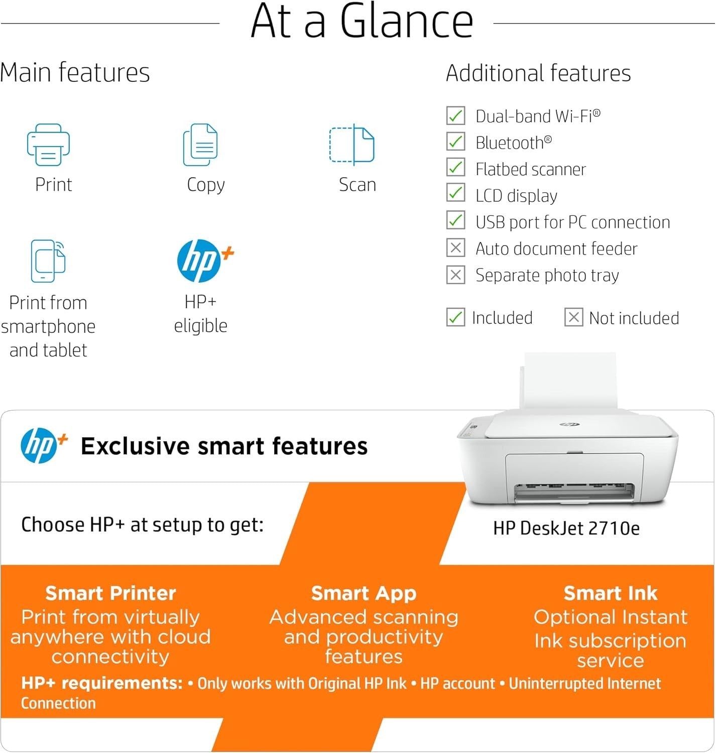 Wireless A4 Colour All-In-One Inkjet Printer Scanner White WiFi Home!!