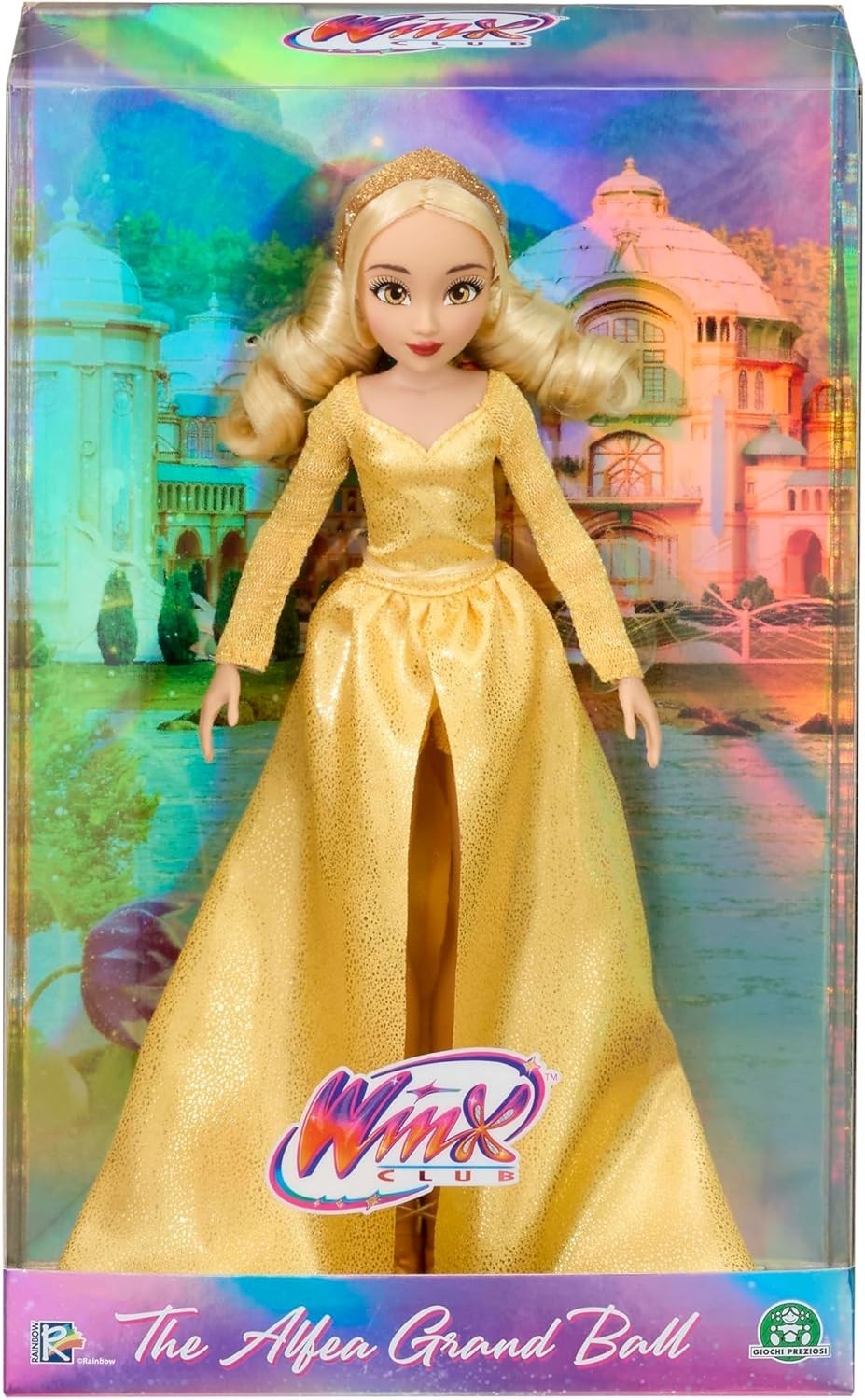 Gold Fairy Ball Gown Fashion Doll Tiara Poseable Collectible