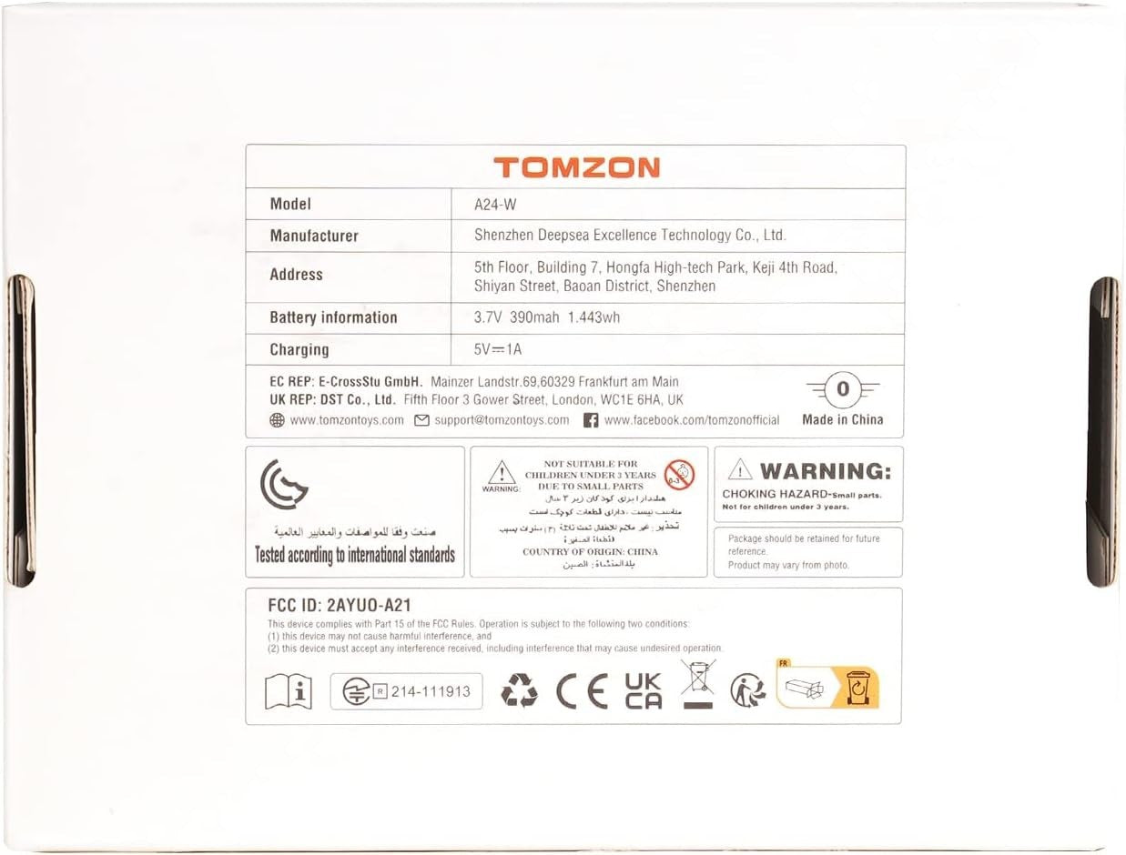 Tomzon Mini Drone 1080P Camera Battle Mode 3 Battery 3D Flip Headless Mode Toy