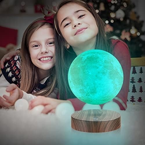 Levitating 3D Moon Lamp 16 Colors Magnetic Floating Night Light