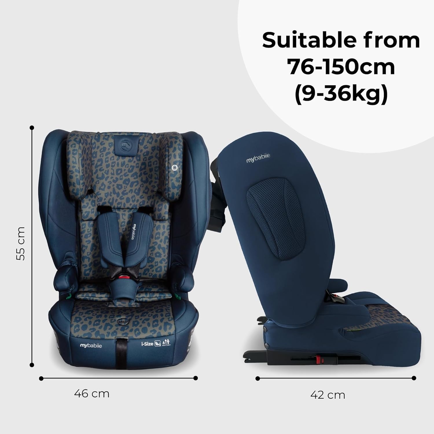 Toddler to Booster Car Seat ISOFIX Foldable 9–36kg Forward Facing