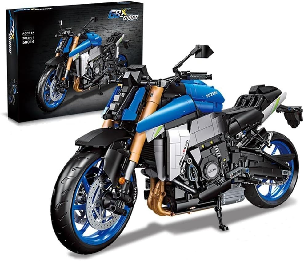 2046 PCS Motorcycle Building Kit | Realistic Design | Gift for Teens & Adults
