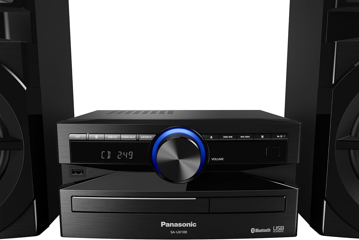300W Bluetooth Hi-Fi System with CD USB FM Radio – Deep Bass Stereo