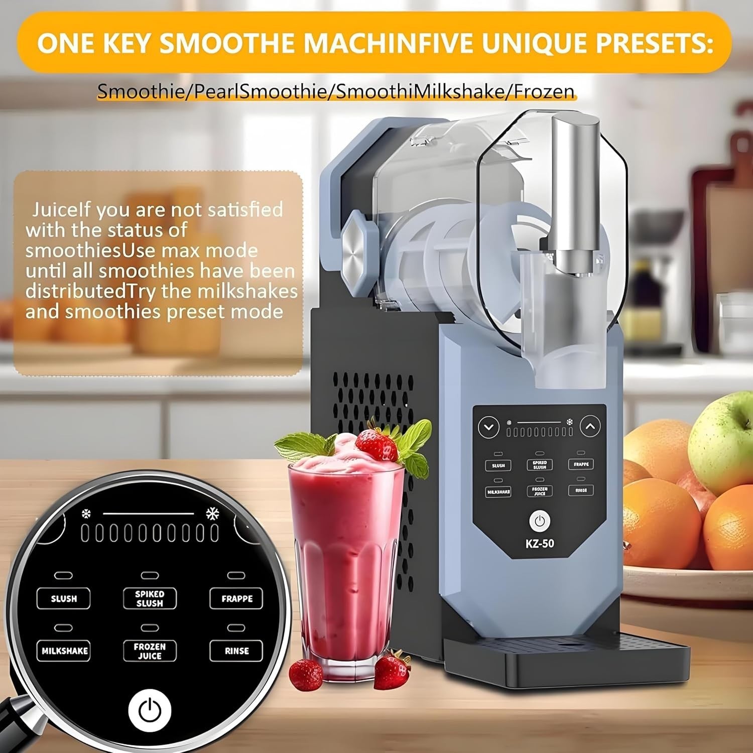 Slushie & Soft Serve Ice Cream Maker No Ice One Touch Frozen Drinks