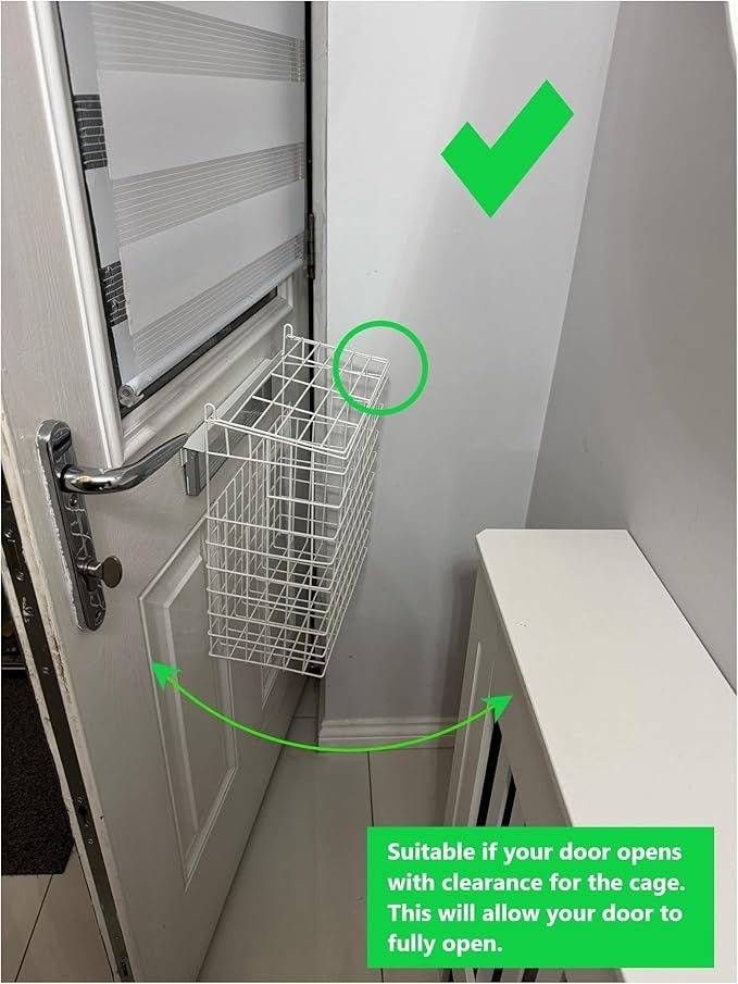 Indoor Letterbox Cage Mail Catcher | No Screws | Pet-Proof Secure Post Holder