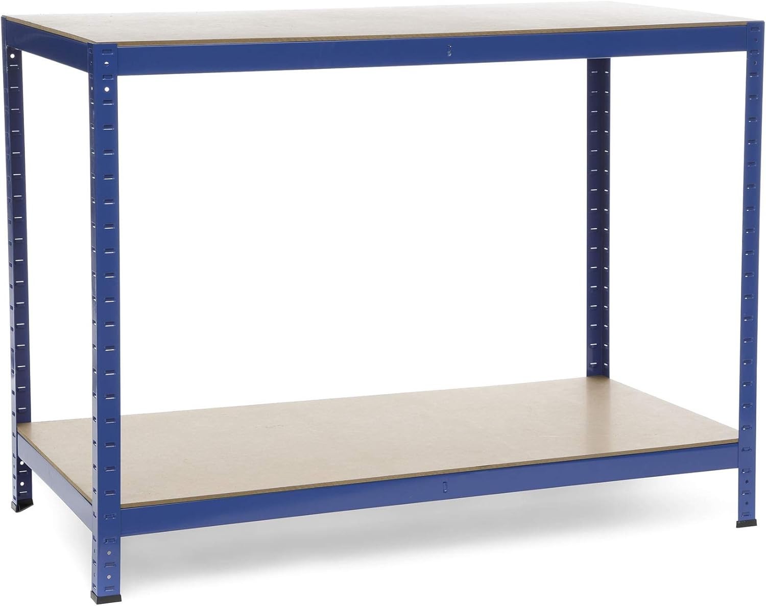 Heavy Duty 2-Level Workbench 600kg Capacity 1200x600x900mm Garage DIY Table