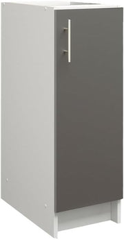 Modern 300mm Kitchen Base Cabinet Dark Grey Matt Storage Cupboard Unit