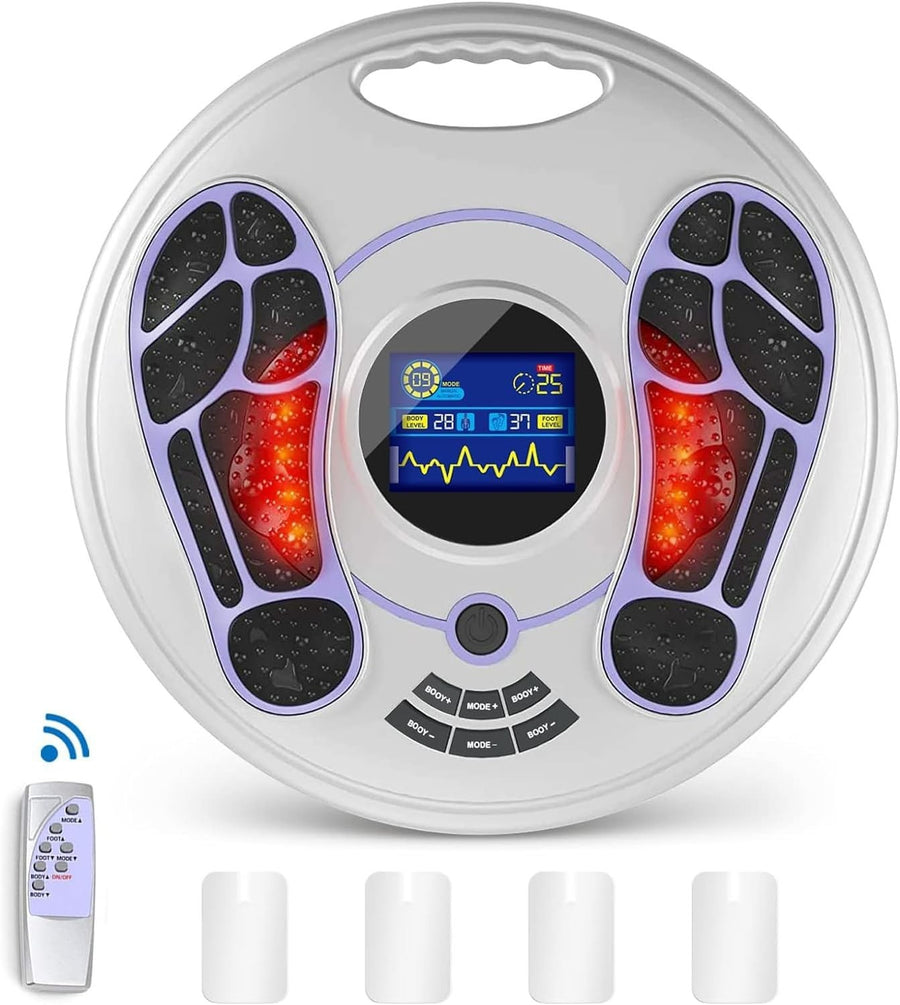 EMS TENS Foot Circulation Massager 99 Intensity Pain Relief Therapy