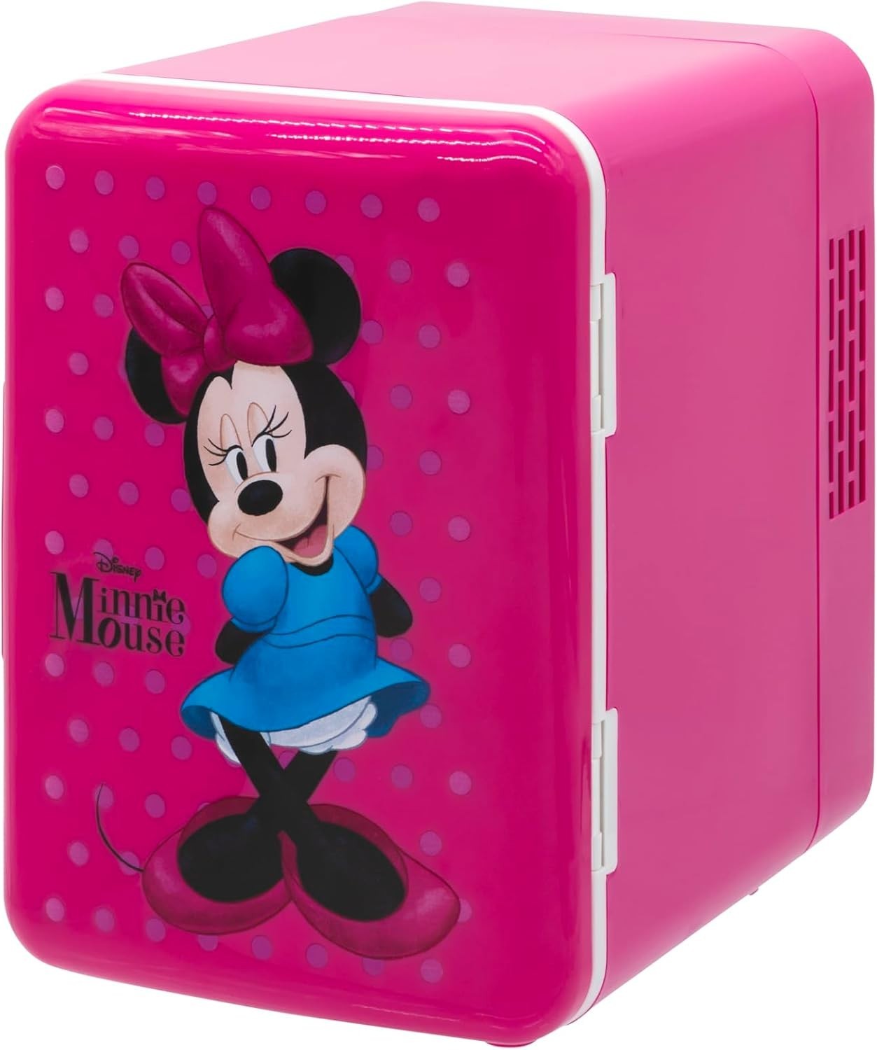 Minnie Mouse 4L Mini Fridge Portable Cooler AC Use Freezerless Small Fridge