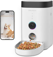 Smart Pet Feeder with Camera 1080P WiFi App Control 4L Auto Feeder