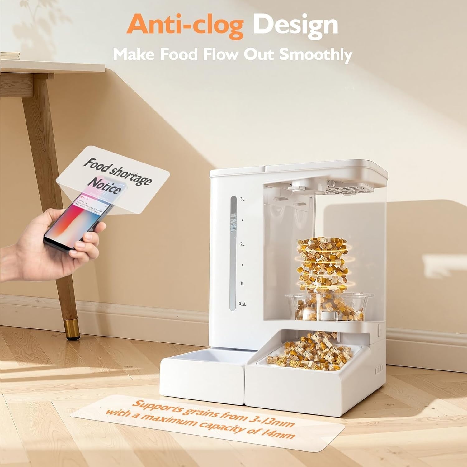 2K Camera Automatic Cat Feeder WiFi App Control 5L Food 4L Water