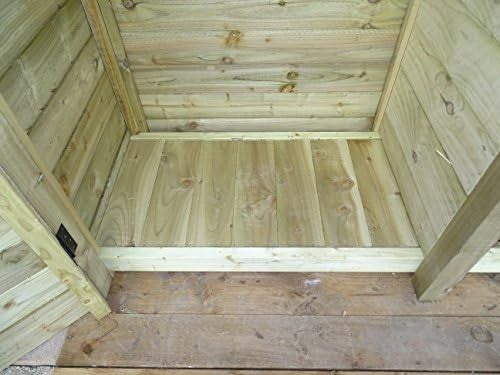 Wooden Garden Tool Shed 99x88x180cm Outdoor Storage Store with Raised Base