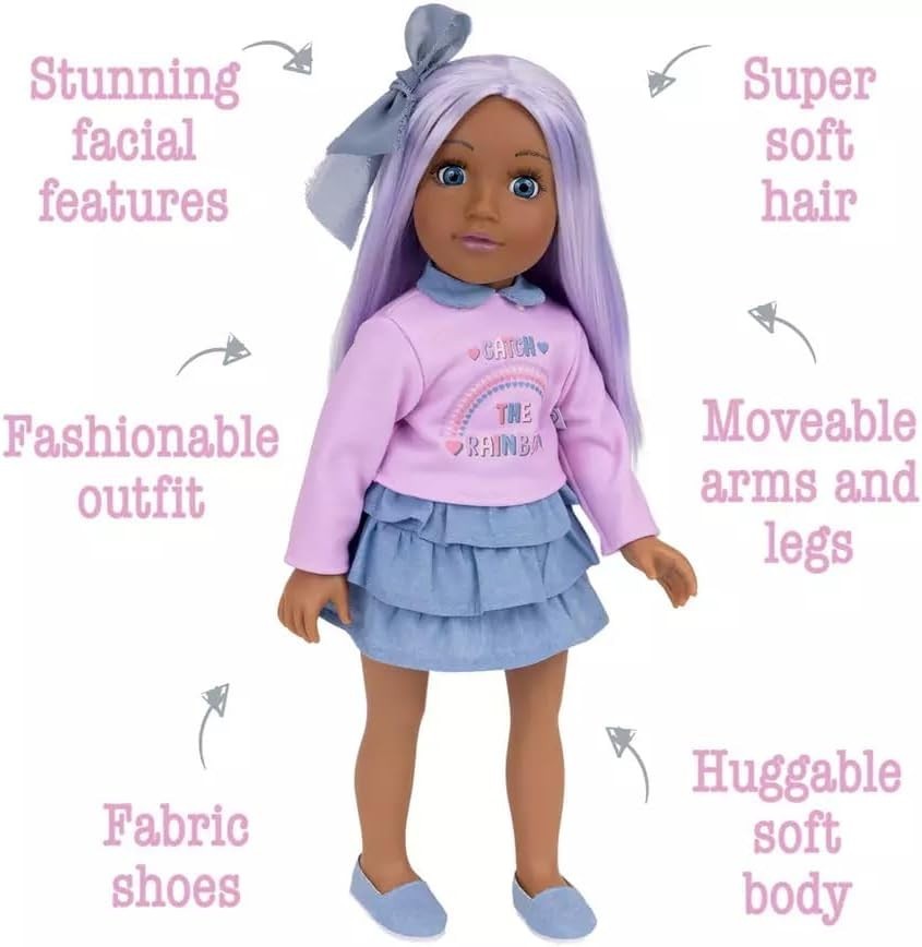 46cm Fashion Doll Pastel Hair Poseable Sleepy Eyes Gift Box