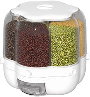 6 Grid 360° Rotating Rice Dispenser Airtight 6.5KG