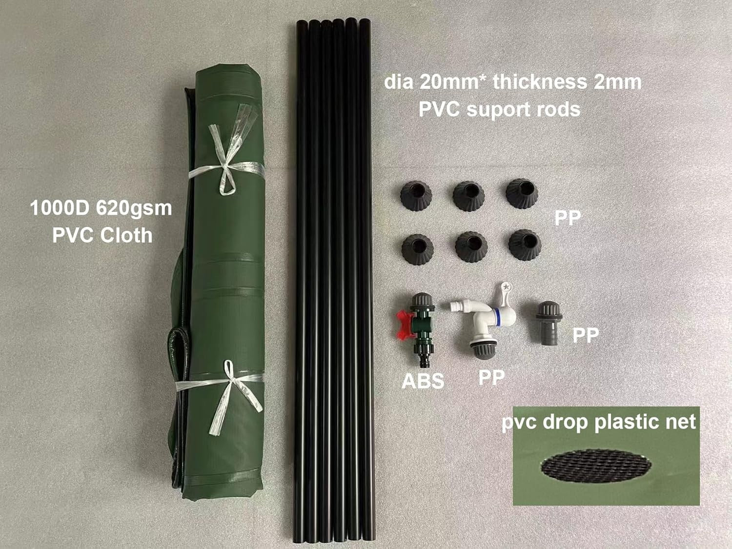 300L Collapsible Garden Water Butt with Tap, Zip Lid & Hose Connector