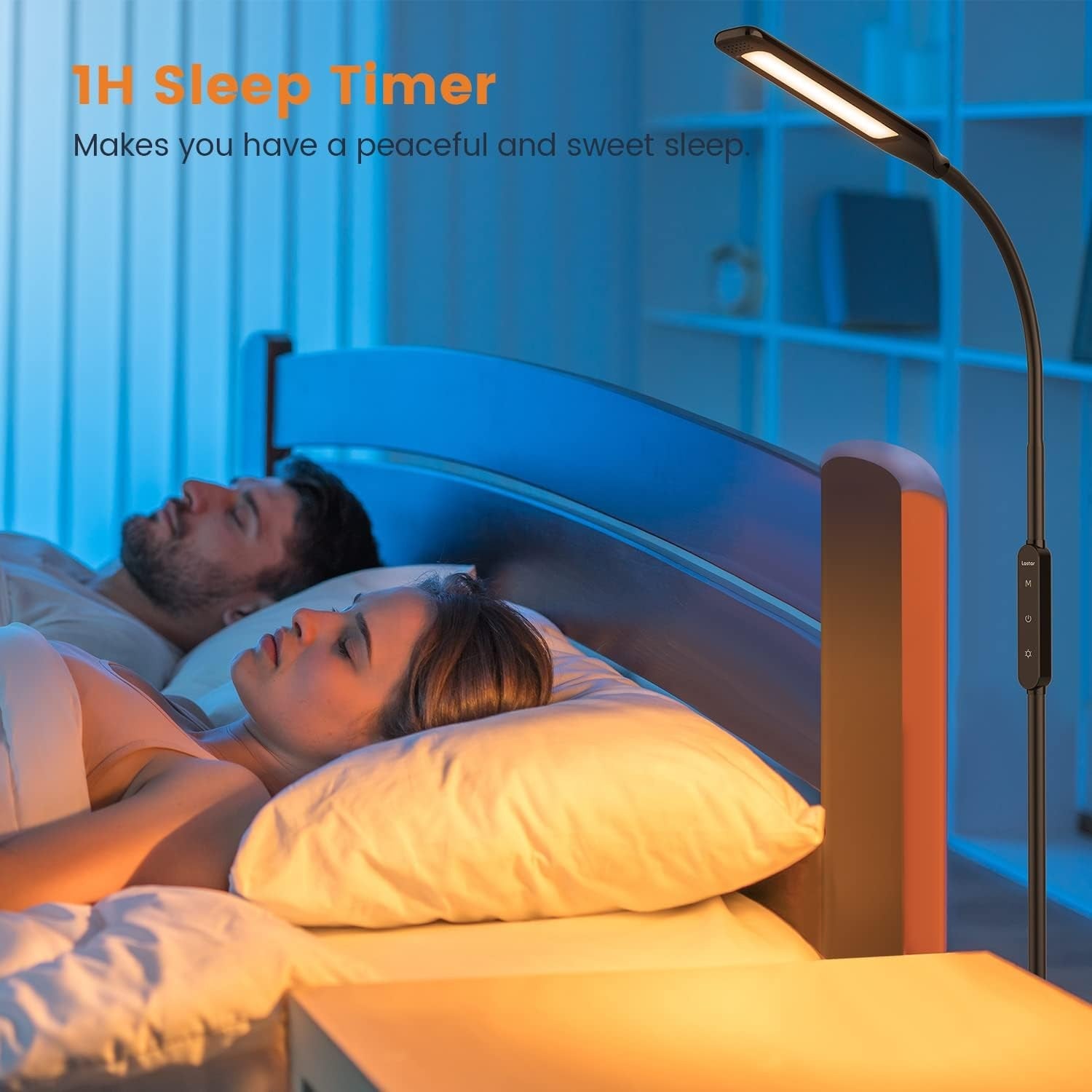 LED Floor Lamp Remote Control Dimmable Reading Light Adjustable Standing Lamp