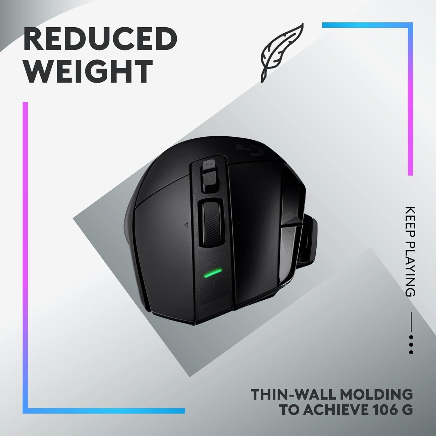Wireless RGB Gaming Mouse 25K DPI Pro Sensor Ergonomic Rechargeable PC