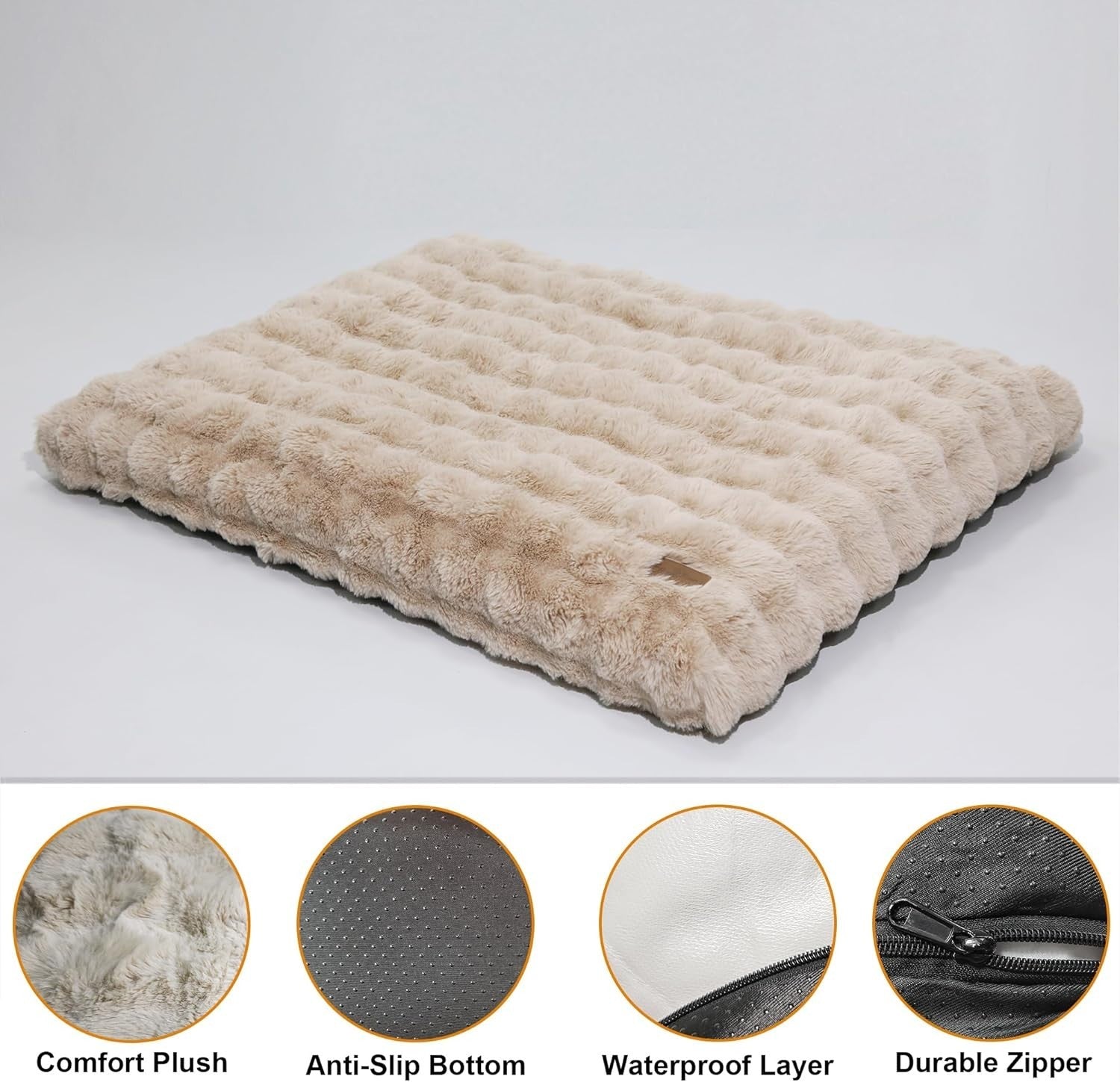 XXXL Calming Dog Crate Mattress 130x110x12cm Washable