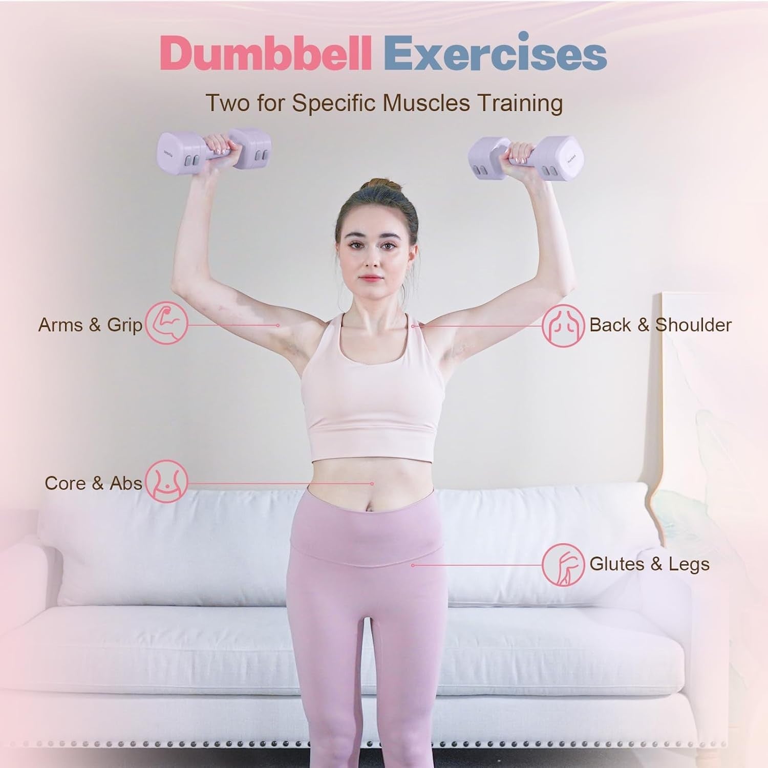 4-in-1 Adjustable Dumbbell Kettlebell Combo 2–5.5LB Fast Adjust Weights