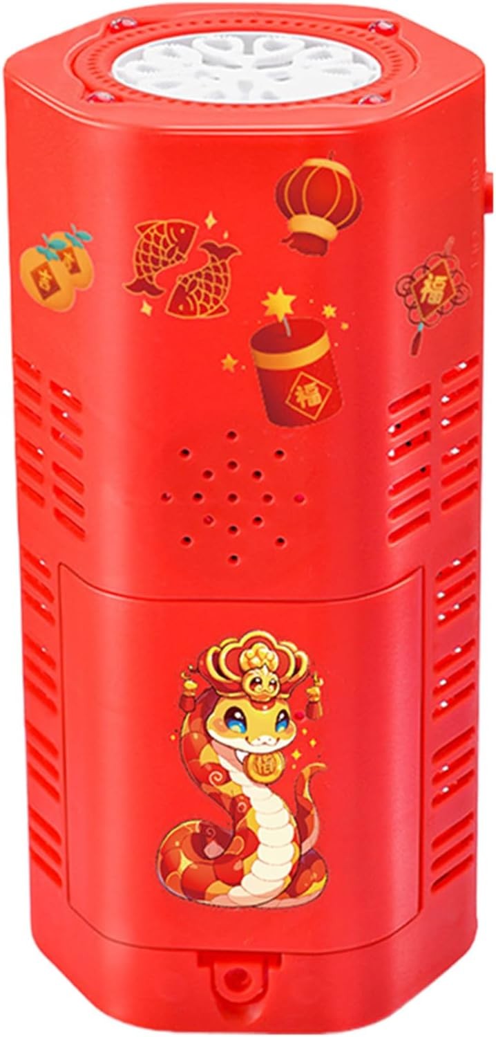10 Hole Firework Bubble Machine with Lights Portable Toy