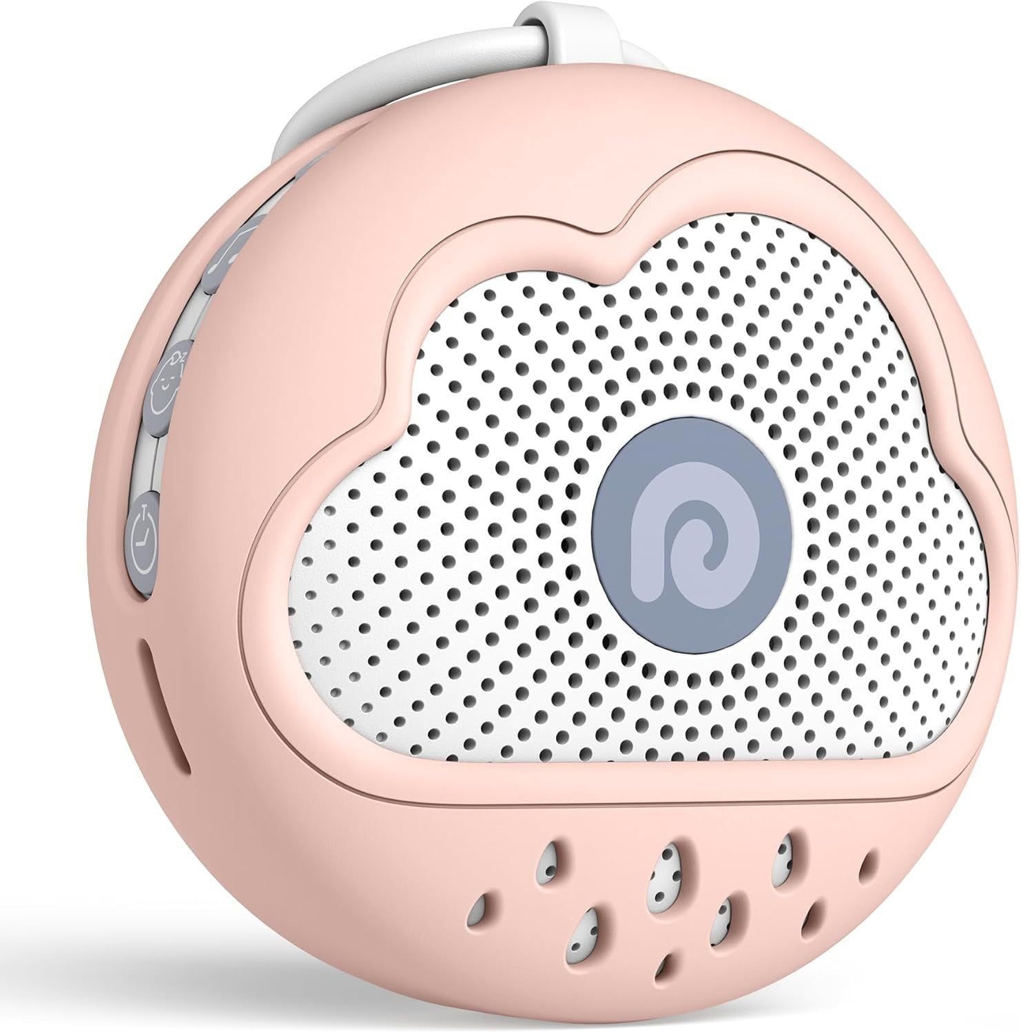 Petal Pink Noise Machine for Babies & Travel BPA-Free Silicone 21 Soothing Sound