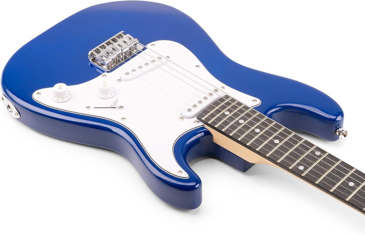 3/4 Junior Electric Guitar Starter Kit Blue w/ Amp & Accessories